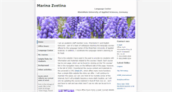 Desktop Screenshot of marina-zvetina.de