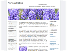 Tablet Screenshot of marina-zvetina.de